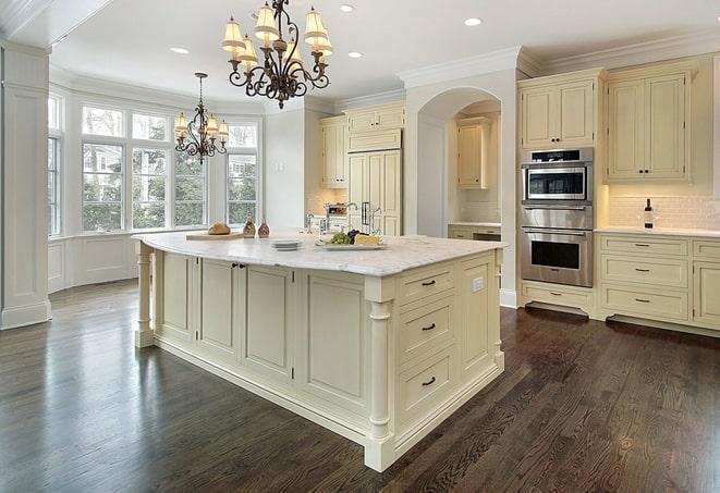 bright and airy dining room with laminate floors in Ballard CA